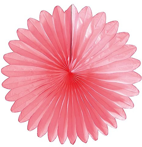 Dekofächer papierfächer Partydeko raumdeko 44 cm Ø pink Papier B1