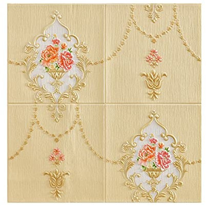 CAZOY Papier Peint 3D Auto-adhésif, décoller et Coller, antisalissure, Isolation phonique, épaissir Les Panneaux muraux, décoration de la Maison Bricolage for Fond de Cuisine, 15PCS (Couleur : A-106)