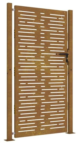 vidaXL Gartentor 100x175 cm Cortenstahl Quadratisches Design