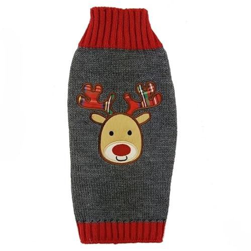 AD-BCrbgen Hundebekleidung, Pullover, Chihuahua, Teddymantel, Kleiner, mittelgroßer, großer Katzen- und Hundemantel, Warmer Mantel (Color : Gray Deer, Size : XXS)