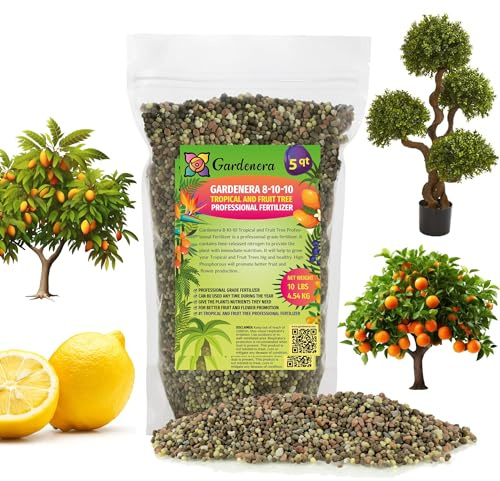 Engrais professionnel 8-10-10 pour bananiers, floraisons, arbres fruitiers, plantes ornementales - Stimule la floraison et la fructification - Pour plantes d'intérieur et d'extérieur (5 l)