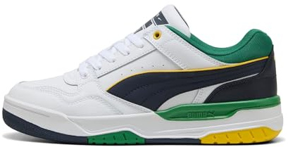 Puma Rebound Retro - Scarpe da Ginnastica Unisex, Puma White-Archive Green-New Navy,