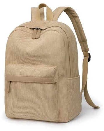 MINAKEDA Rucksack Damen Women Backpack Schultasche Für Teenager -mädchen Jungen Weibliche College -Tasche Studenten Lady Buchbeutel-dunkler Khaki