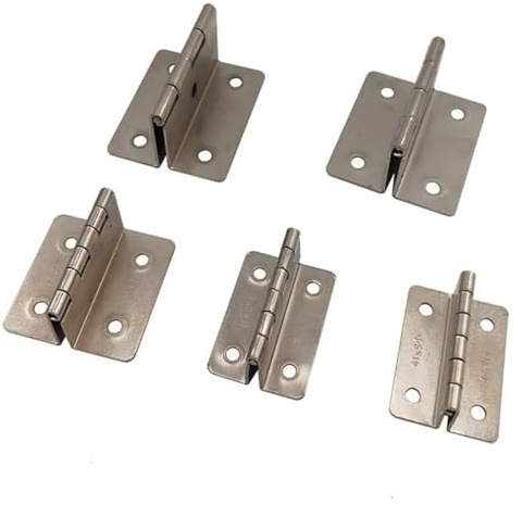 Charnières pliantes doubles for porte pliable, 5 pièces, matériel d'armoire de meubles vintage, double charnière muette, acier de 1,0 mm d'épaisseur, plusieurs tailles for l'amélioration de l'habitat(