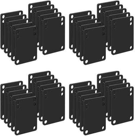 Beelooom 40 Pcs 3 mm Skateboard Riser Shock Pads Longboard Rise Pads Skateboard Shock Pads Soft Longboard Shockpads