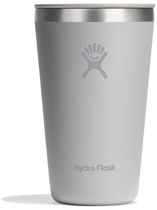 Hydro Flask – All Around Tumbler Press-In Lid 355 ml (12 oz) | Isolierter Edelstahl – Auslauf- & spritzgeschützt, passend für Getränkehalter – Kalt 24 Std., heiß 12 Std. – Birch