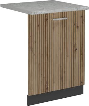 Vicco Coperchio per lavastoviglie R-Line, Rovere artigianale, 60 cm, PL Marmo