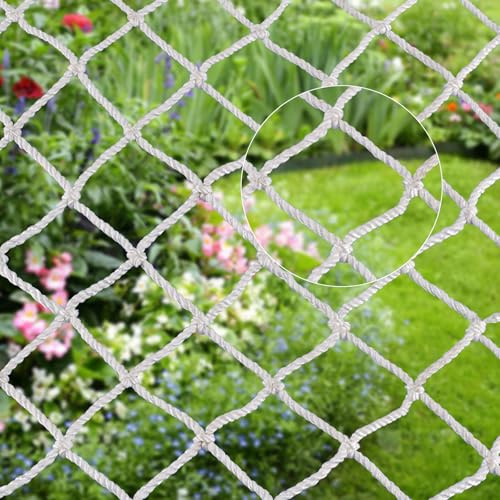 Kamanan Gartenzaunnetz Dekoratives,Outdoor Hängematte Netz,Sicherheitsnetz Kinder,Haustier Katzennetz Anti-Fall Verschleißfest Schutznetz,Spielplatz Schutznetze,Treppe Balkon Fallschutznetz(1 * 2m)