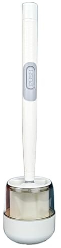 Spazzola per wc, scopino per wc con dispenser per detersivi integrato, porta-scopino, accessori da bagno – verde FLUSHBRUSH