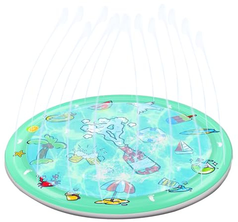 Cooling Mat for Dogs, Non-Slip Water Fountain for Pets | Non-Slip Sprinkler Mat for Dogs Cats for Playground, Outdoor, Indoor
