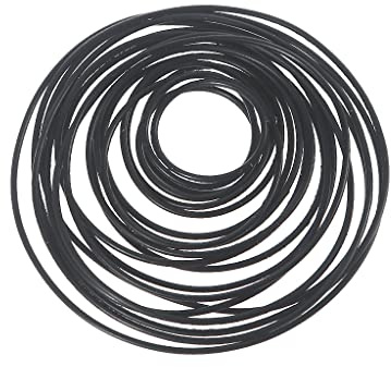 XuQiZZpp Long 25-80mm/200Pcs/Lot Mix Machine Round Shape Drive Belt Replacement Rubber Belt Fit For Recorders Black Rubber