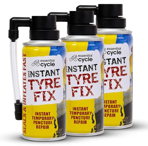 Gigzo Land Bicycle Cycle Tyre Fix Spray - Instant Puncture Repair kit for All Bike Types - Portable Bicycle Tyre Sealant for Cycling Trips, Daily Commutes and Long Rides