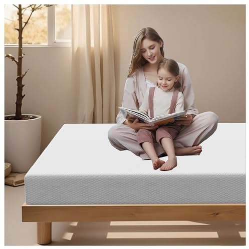 Dai Lufei Vollmatratze Memory Foam-Matratze 160x200x20cm, Mittelfeste Stützkraft, mit Abnehmbarem Matratzenschonerbezug, Weiß