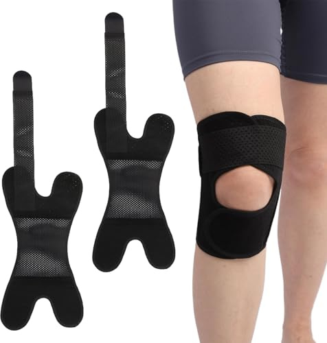 Rbleote 2er-Pack Kniebandage Meniskus,Geeignet Für Männer Und Frauen Kniebandage,Orthese Knie,Linderung Von Knieschmerzen,Zum Laufen,Meniskusriss,Wandern,Sport (Xl)