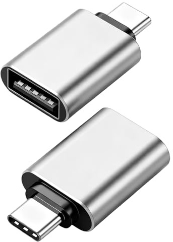 xruc 2 Pack Adaptateur USB C vers USB-A 3.2, 10Gbps Type C Mâle Auf 3.2 Female Adapter, Compatible avec 16 Pro Max iPad iMac MacBook Pro/Air Thunderbolt 4 3 Geräte