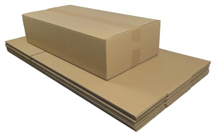 Karton 60x30x15 cm für DHL Päckchen M & DHL Paket bis 2 kg Versandkarton 600 x 300 x 150 mm Faltkarton Fefco 0201 (10)