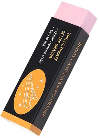 kesurpae Gomma leggera per la cura delle scarpe Gomma da viaggio Pulizia efficace Detergente per blocchi di Varie scarpe adatte a realizzate in vari materiali, Rosa, 7.4x2.45x1.45 cm