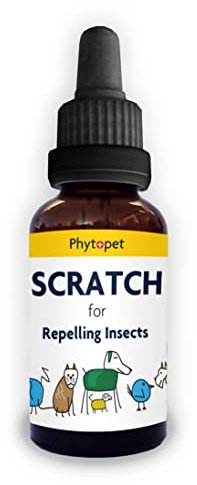 Phytopet Scratch | 30ml | 100% Natural Herbal Remedy | Insect & Parasite Repellent | For Dogs, Cats, Birds, Horses, Pets |