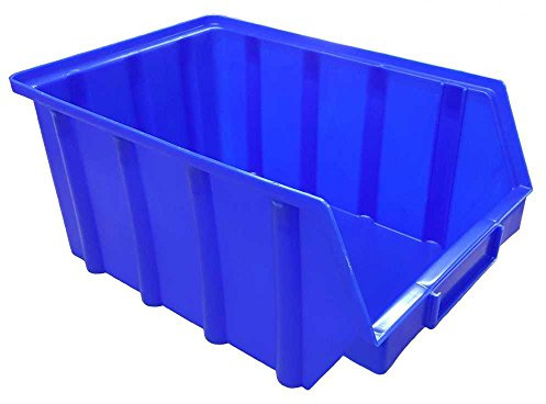 15 St. Stapelbox Schütten Sichtlagerboxen 157x222x340 mm blau, Größe:4, Artikelnr. MO10315
