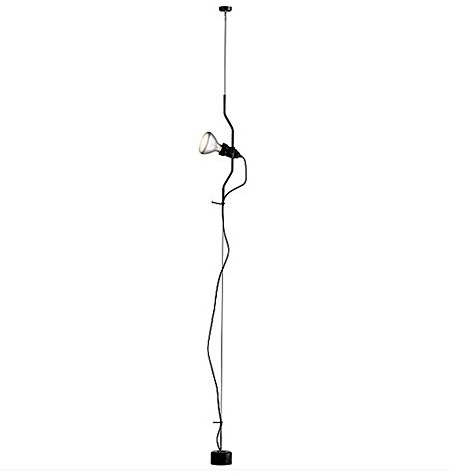 Flos Parentesi Lampada con Dimmer, E27, 150 watts, Nero