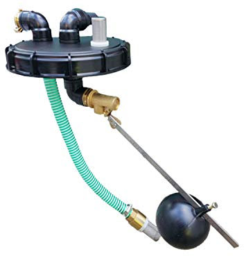 FN-Technik IBC Deckel DN 225 Einlauf mit Überfüllsicherung + Pumpenanschluss 1 1/4 Zoll