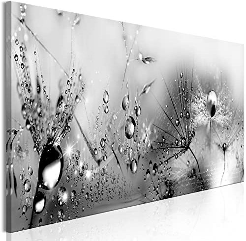 murando - Leinwandbild Glasbild Natur grau, 120x40 cm, 1-teilig, Wohnzimmer | Hochwertige Leinwand, sofort aufhängbar, ideal fürs Wohn- oder Schlafzimmer, wasserfest und lichtecht, langlebig, stilvoll