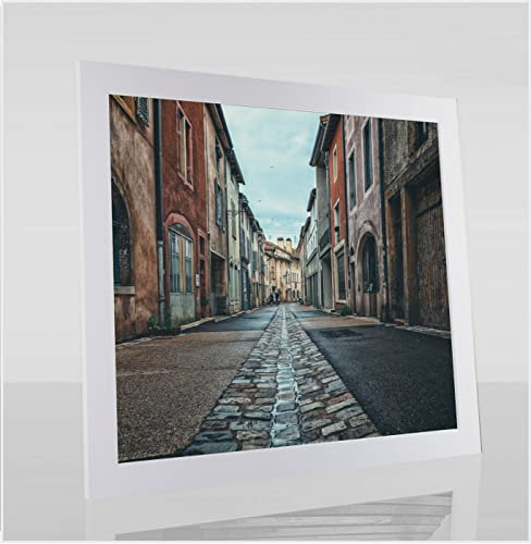 Orion Deluxe Bilderrahmen Posterrahmen 70x50 cm Puzzlerahmen Weiss Matt Kunstglas Klar Hintergrund Weiss