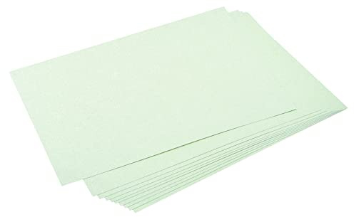 MECCANIXITY Shimmer Cardstock Paper 50 Sheets, Pearlescent Card Stock 8x11.5 Inch 92 Lb/250gsm, Craft, Scrapbook, Cover, Gift Wrapping, Wedding Invitation, Birthday Card, Light Green