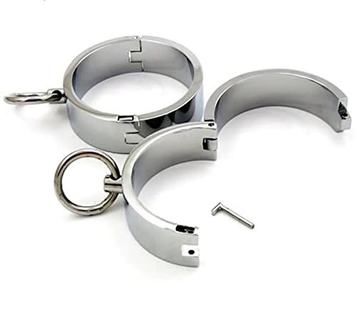 ROLOL 304 Edelstahl Ankle Handfesseln Handschellen Fesseln Restraint Für Paare -Handschellen