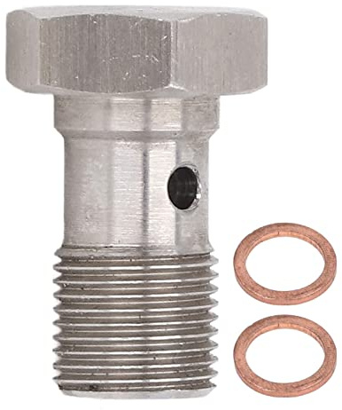 Aramox Banjo-Verschraubung M12x1.0 | Adapter, Einloch, Metalllegierung, Bremsleitungen und Kupplungsseile