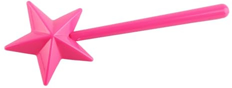 Generic Salzstreuer & Pfefferstreuer Set, Pentagramm-Form aus Kunststoff, praktisch für Salz, Puderzucker & Gewürze, rosa Design (2er-Pack)