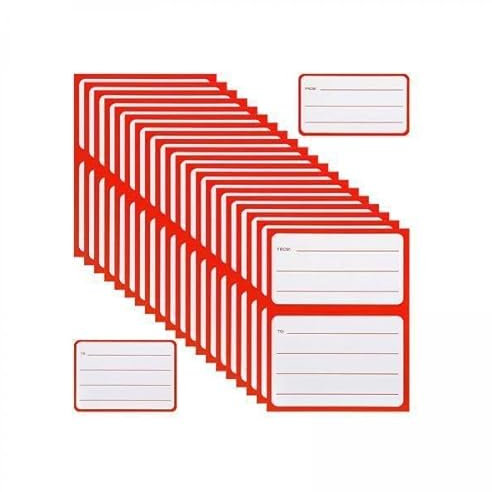 Colcolo 5X to/from Address Mailing Labels, Address Tags Sticker, Blanko Mail Address Label Stickers Porto Address Labels for School Envelope 50 Sheets