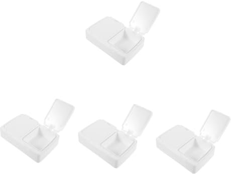 BESPORTBLE 4stücke Cotton Pad Dispenser Tragbare Staubdichte Aufbewahrungsbox Für Kosmetikpads Und Wattestäbchen Für Und Täglichen Gebrauch Mit Elegantem Design Und Langlebigem Material