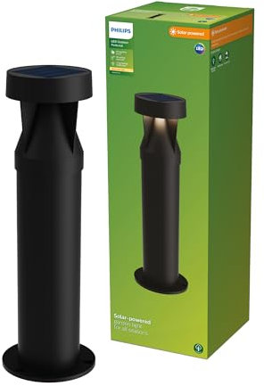 Philips Avery Bolardo de exterior, 2700 K, 200 lm, Negro