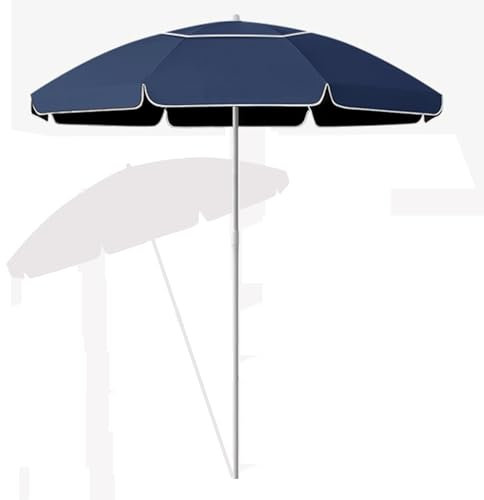 Parasol de Terrasse Double 155cm, Petit Parasol de Table D'extérieur avec Protection UV et Imperméable, pour Balcon, Jardin, Pelouse(Bleu)
