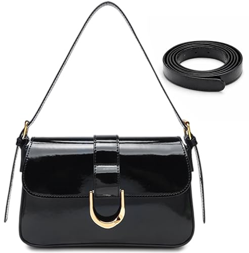 Mabecol Umhängetasche Damen Klein, Schultertasche PU Leder Handtasche | Kleine Tasche Mit Verstellbarem Schultergurt, Y2K Crossbody Tasche Damen Für Alltag, Büro, Freizeit Und Reisen