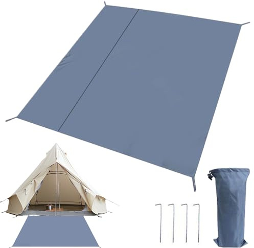 Tappetino per tenda impermeabile, pieghevole, per campeggio, resistente agli, in tessuto Oxford ad asciugatura rapida, con borsa per riporre oggetti, per balcone, cortile, escursionismo