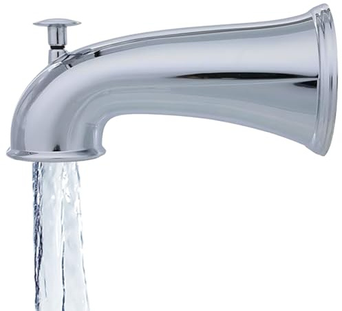 Beccuccio per vasca da bagno, beccuccio per vasca in metallo a parete con deviatore, risparmio idrico, rubinetti per facili da installare per il bagno
