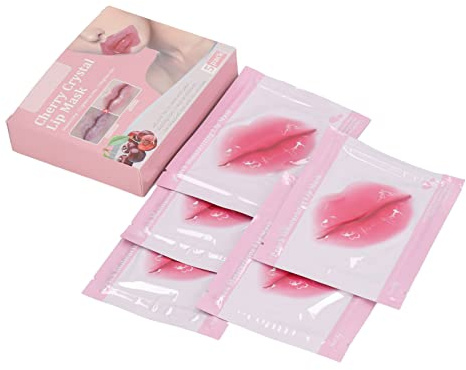 Aoaoy Reduzca las Líneas Suaves y Agrietadas, 5 Pcs Nutritantes Parches Hidratantes de Labios con Almohadillas de Cuidado de Labios que Reparan los Labios con Colágeno para la