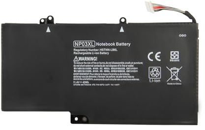 Matesk NP03XL Battery for HP Envy Pavilion X360 13-A 13-A010DX Envy X360 15-U 15-U200NG 15-U100NG TPN-Q146 TPN-Q148 760944-421 HSTNN-LB6L TPN-Q147 TTPN-Q14 9 11.4V 49Wh