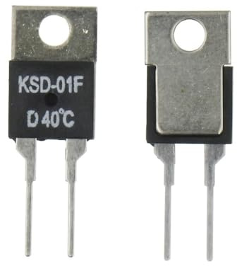 5 Stück KSD-01F Temperaturschalter TO220 – Öffner & Schließer – 0 bis 150 Grad Celsius(60 Degree,Normally Open)