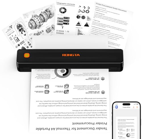 Rongta F11 Thermal Portable Printer Wireless for Travel