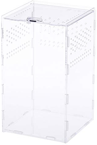Kichvoe Caja de Cría de Reptiles Tapa Removible Acrílico Transparente para y Fácil de Limpiar Terrarios y Mantenimiento de Tortugas