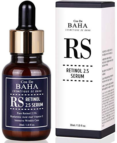 Cos De BAHA Serum Retinol Gesichts Feuchtigkeitscreme gegen Alterung und Falten - 1Fl-Unzen 30ml