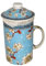 lachineuse – TISANIERE THE Chino – FLOR DE LOTUS – Taza de infusión de porcelana – Con infusor y tapa – Vajilla tradicional de China – Idea de regalo de té asiático