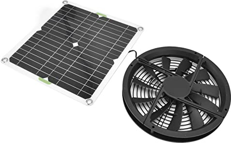 Kit de Ventilateur de Panneau Solaire 12W, Ventilateur D'extraction étanche, Hangar de Serre [petits espaces]