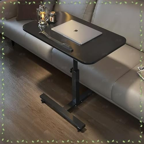 Verstellbarer Krankenhausbetttisch mit Rädern, medizinischer Betttisch, Tabletttisch, höhenverstellbar von 23 bis 35 Zoll, zum Lesen, Laptop-Benutzen, Essen, für bettlägerige und ä