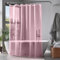 ZENO Duschvorhang 180x180 cm - Rosa - Hochwertige PEVA Duschvorhang Durchsichtig + Rostfreie Ösen + 3 Magnete, wasserdichte & Leichte Duschvorhänge