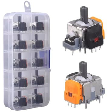 Lot de 10 joysticks analogiques de rechange pour PS4/PS5/Xbox One/Switch Pro, manette de jeu, module de capteur analogique (pour PS4)