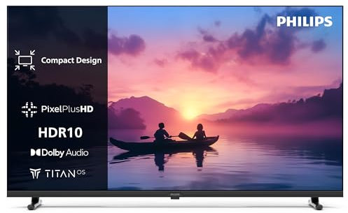 PHILIPS 40PFS6000 2K HD LED Smart TV - 40 Inch Display with Pixel Plus, Titan OS Platform and Dolby Digital Sound, Works with Alexa and Google Voice Assistant